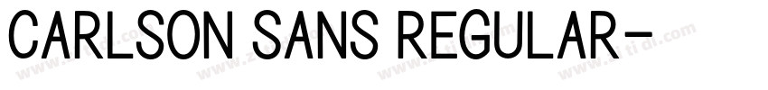 Carlson Sans Regular字体转换